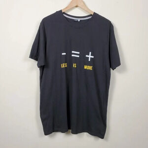 Confidence in Textiles T Shirt Mens Size Large Graphic Design Tee Black Unisex